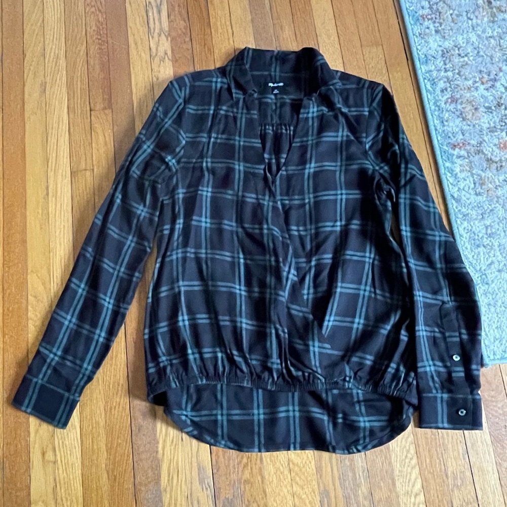 Madewell Plaid Shirt-XS